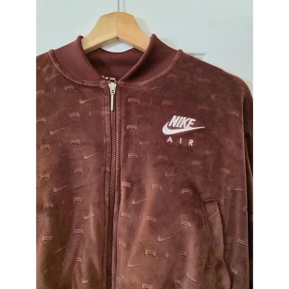 Nike Women's Sportswear Air Velour Jacket, Bronze M - Picture 5 of 8